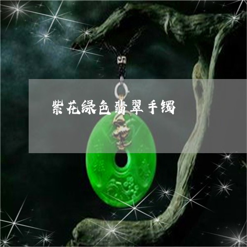 紫花绿色翡翠手镯/2023031477269 紫花绿色翡翠手镯/2023031477269