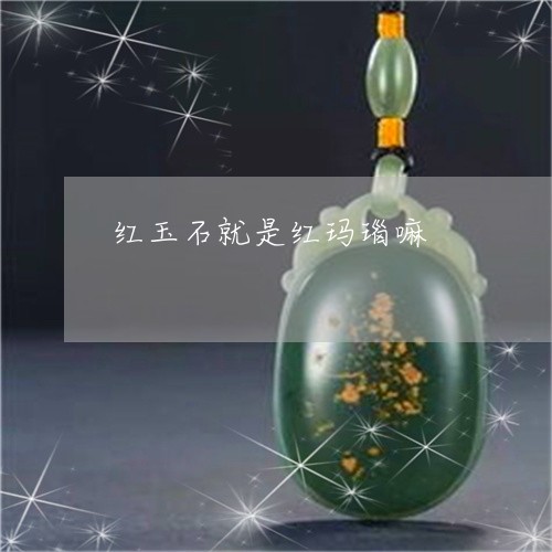 红玉石就是红玛瑙嘛/2023041366969