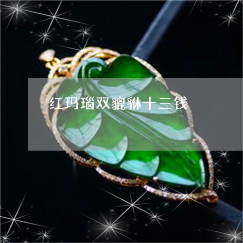 红玛瑙双貔貅十三钱/2023041371716