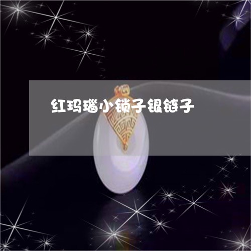 红玛瑙小锁子银链子/2023041205261