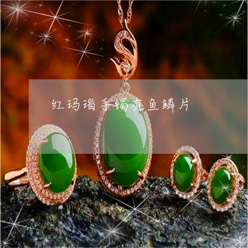 红玛瑙手镯有鱼鳞片/2023041306036 红玛瑙手镯有鱼鳞片/2023041306036