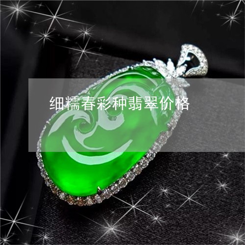 细糯春彩种翡翠价格/2023041391924 细糯春彩种翡翠价格/2023041391924