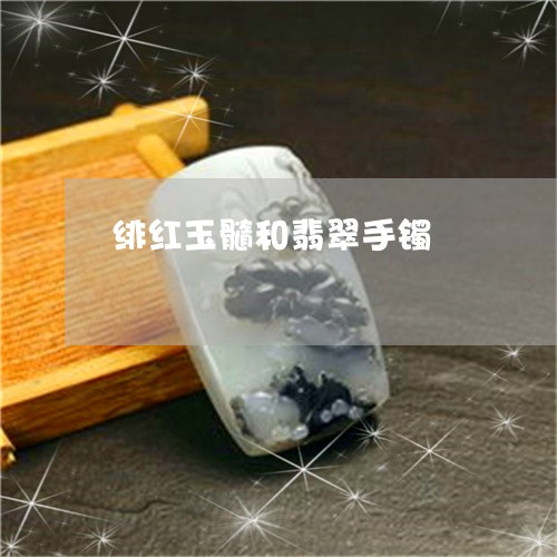 绯红玉髓和翡翠手镯/2023041233717 绯红玉髓和翡翠手镯/2023041233717