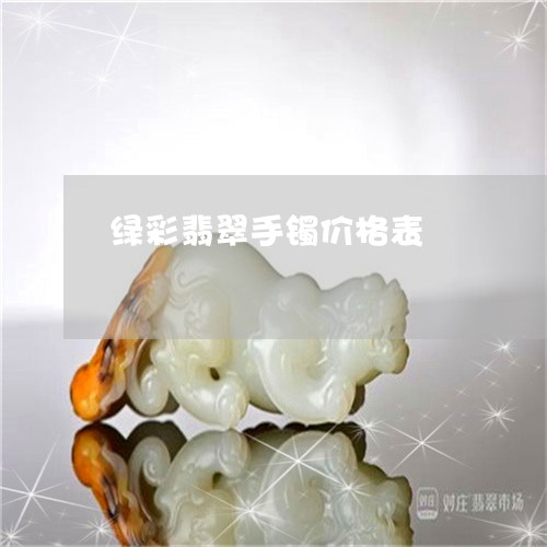 绿彩翡翠手镯价格表/2023041249460 绿彩翡翠手镯价格表/2023041249460