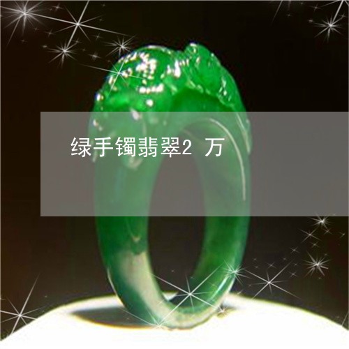 绿手镯翡翠2万/2023032804038