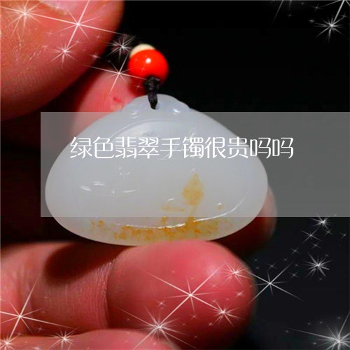 绿色翡翠手镯很贵吗吗/2023062927036