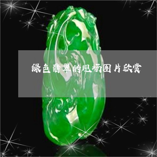 绿色翡翠的现场图片欣赏/2023061875169