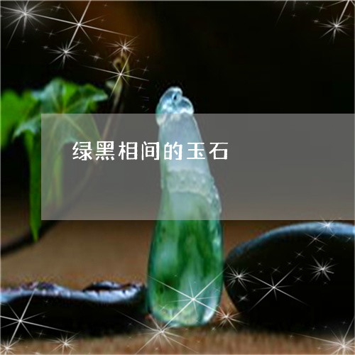 绿黑相间的玉石/2023032806038