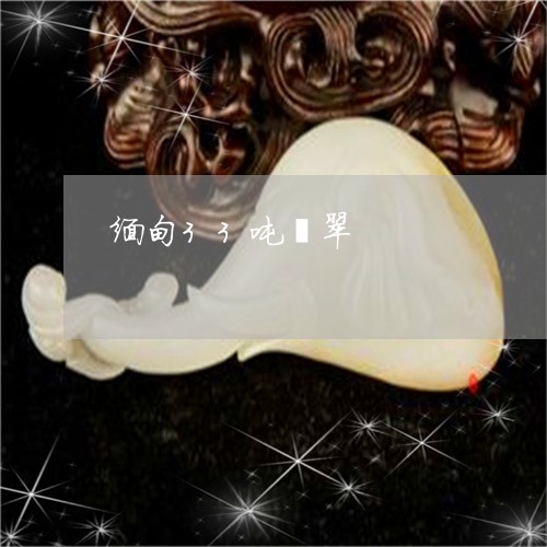 缅甸33吨翡翠/2023032850404 缅甸33吨翡翠/2023032850404