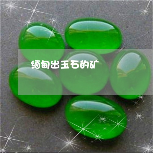 缅甸出玉石的矿/2023032816147 缅甸出玉石的矿/2023032816147