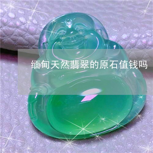 缅甸天然翡翠的原石值钱吗/2023061965159