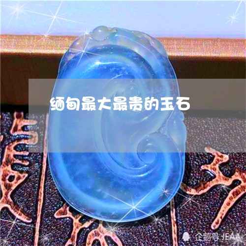 缅甸最大最贵的玉石/2023041272937 缅甸最大最贵的玉石/2023041272937