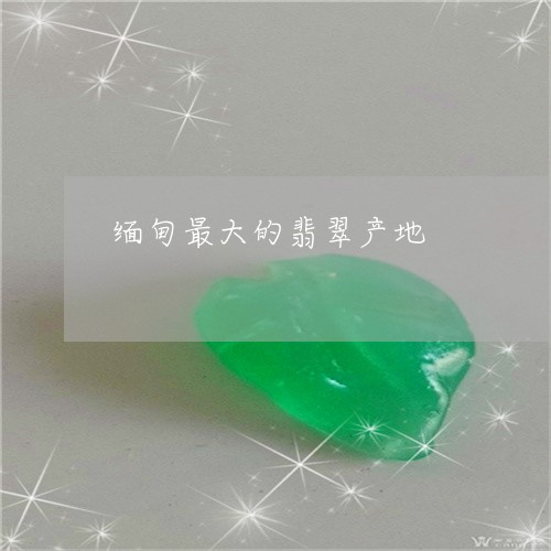 缅甸最大的翡翠产地/2023041211603