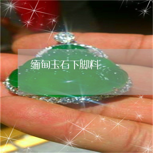 缅甸玉石下脚料/2023032851481 缅甸玉石下脚料/2023032851481