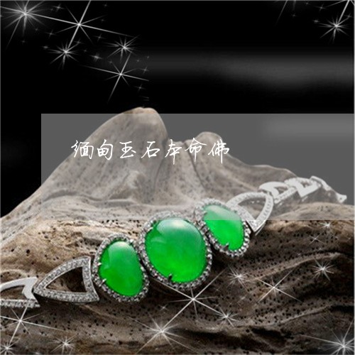 缅甸玉石本命佛/2023032841603 缅甸玉石本命佛/2023032841603
