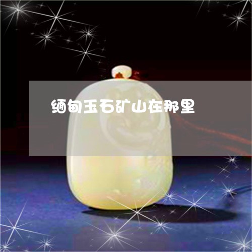 缅甸玉石矿山在那里/2023041371058