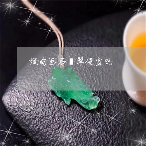 缅甸玉石翡翠便宜吗/2023041338473