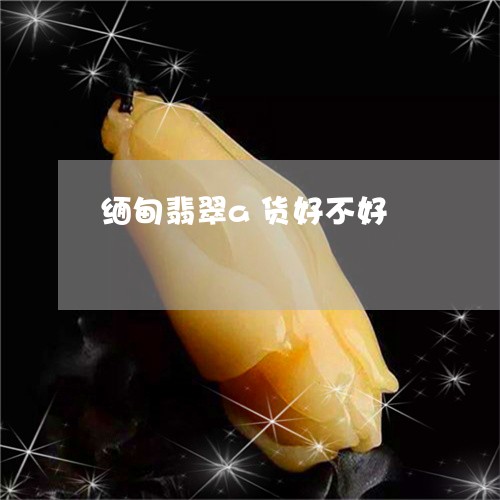 缅甸翡翠a货好不好/2023041355827