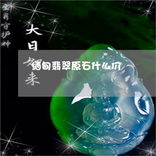 缅甸翡翠原石什么价/2023040993947 缅甸翡翠原石什么价/2023040993947