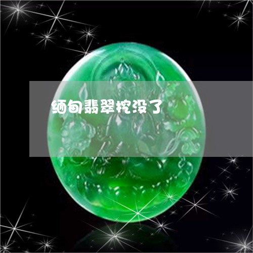缅甸翡翠挖没了/2023032706937 缅甸翡翠挖没了/2023032706937