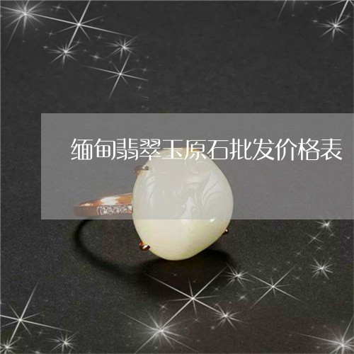 缅甸翡翠玉原石批发价格表/2023061945049 缅甸翡翠玉原石批发价格表/2023061945049
