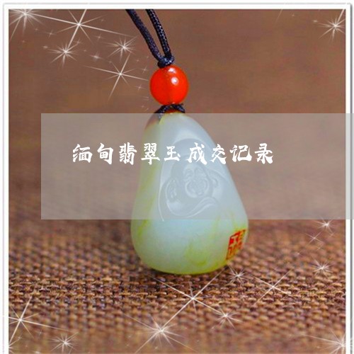 缅甸翡翠玉成交记录/2023040949379 缅甸翡翠玉成交记录/2023040949379