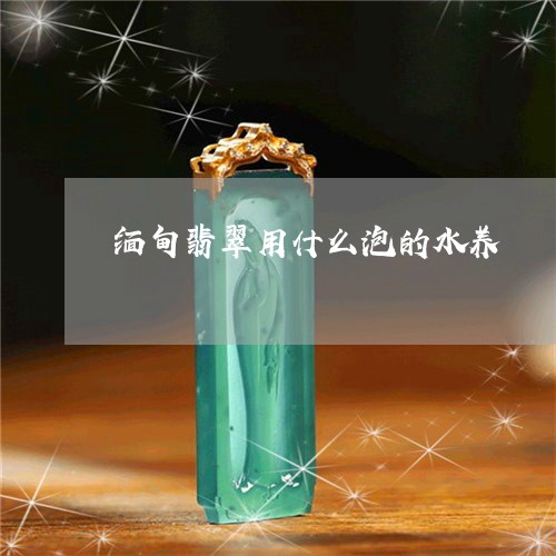 缅甸翡翠用什么泡的水养/2023061931795