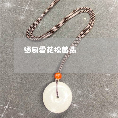 缅甸雪花棉黄翡/2023032782692