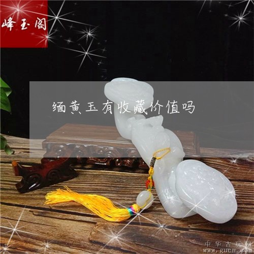 缅黄玉有收藏价值吗/2023040932691 缅黄玉有收藏价值吗/2023040932691