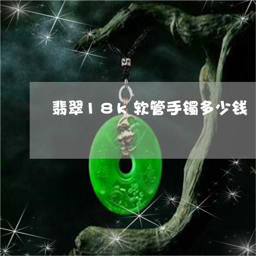 翡翠18k软管手镯多少钱/2023062904825
