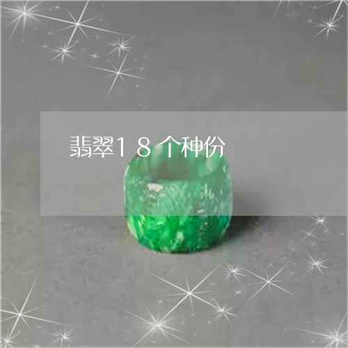 翡翠18个种份/2023032789473