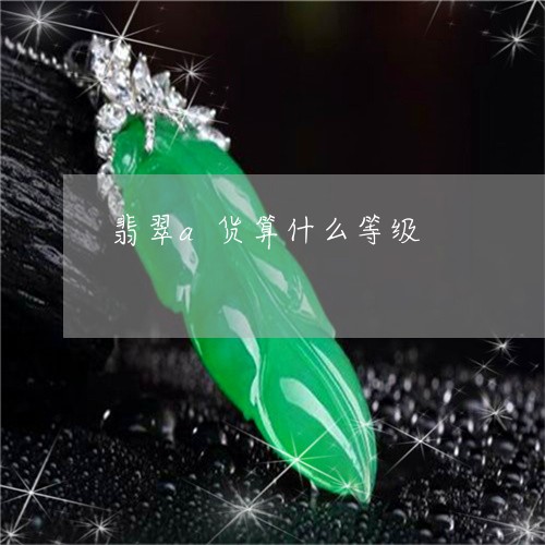 翡翠a货算什么等级/2023040985825