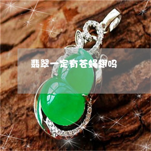 翡翠一定有苍蝇翅吗/2023040929472 翡翠一定有苍蝇翅吗/2023040929472