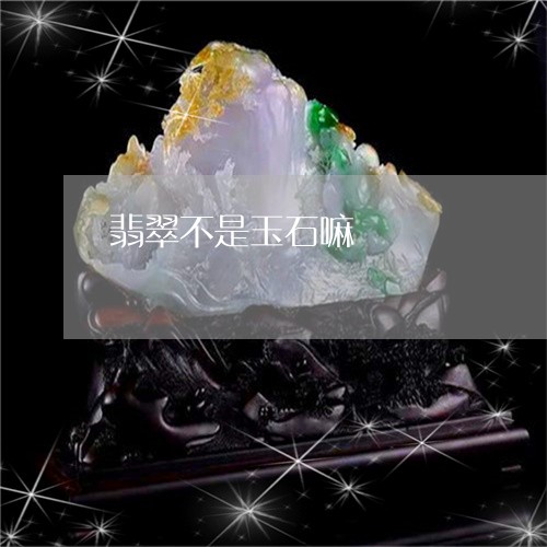 翡翠不是玉石嘛/2023032893627 翡翠不是玉石嘛/2023032893627