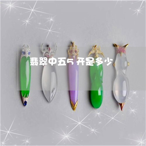 翡翠中五5开是多少/2023040955837