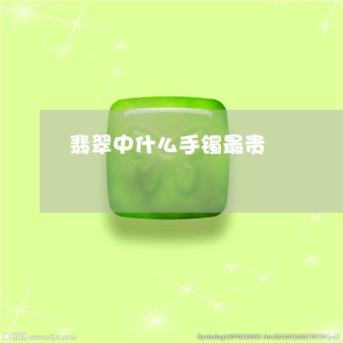 翡翠中什么手镯最贵/2023040901602