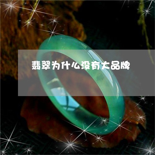 翡翠为什么没有大品牌 翡翠为什么没有大品牌