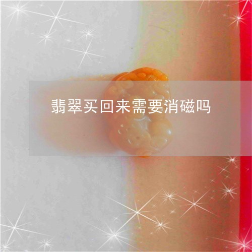 翡翠买回来需要消磁吗 翡翠买回来需要消磁吗