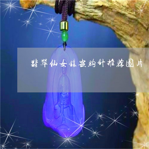 翡翠仙女镶嵌胸针推荐图片/2023061971693