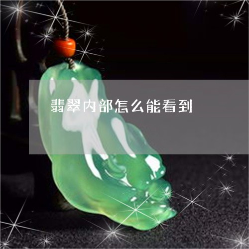 翡翠内部怎么能看到/2023041185040