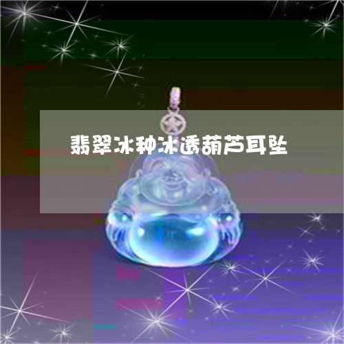 翡翠冰种冰透葫芦耳坠/2023021059723 翡翠冰种冰透葫芦耳坠/2023021059723