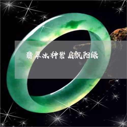 翡翠冰种紫底飘阳绿/2023041118370 翡翠冰种紫底飘阳绿/2023041118370