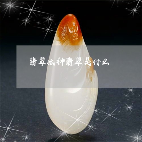 翡翠冰种翡翠是什么/2023041161392 翡翠冰种翡翠是什么/2023041161392