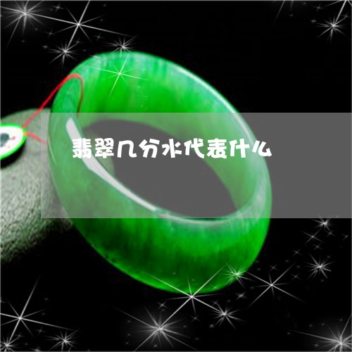 翡翠几分水代表什么/2023041193836