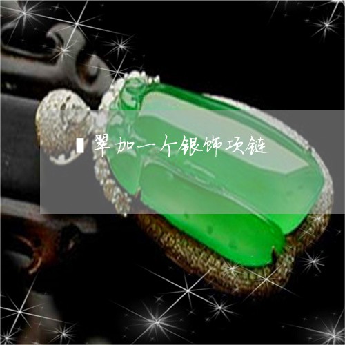 翡翠加一个银饰项链/2023041170705 翡翠加一个银饰项链/2023041170705