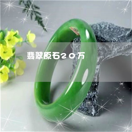 翡翠原石20万/2023032717057 翡翠原石20万/2023032717057