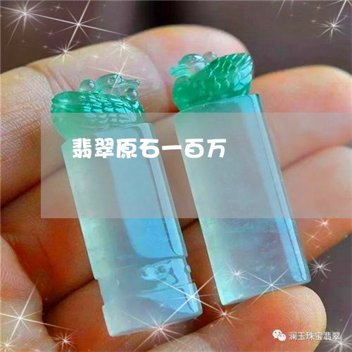 翡翠原石一百万/2023032794071 翡翠原石一百万/2023032794071