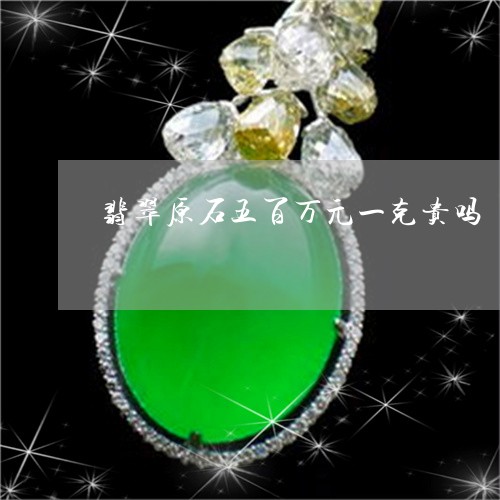 翡翠原石五百万元一克贵吗/2023061942505 翡翠原石五百万元一克贵吗/2023061942505