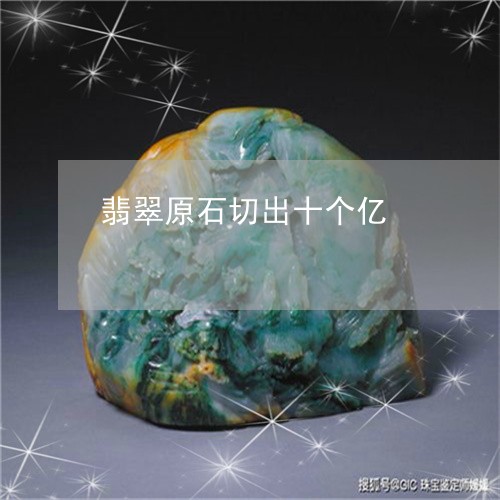 翡翠原石切出十个亿/2023041140793 翡翠原石切出十个亿/2023041140793