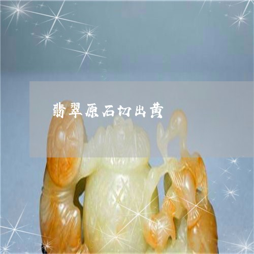 翡翠原石切出黄/2023032710584 翡翠原石切出黄/2023032710584
